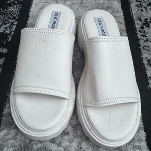 Steve Madden White Women's Mules